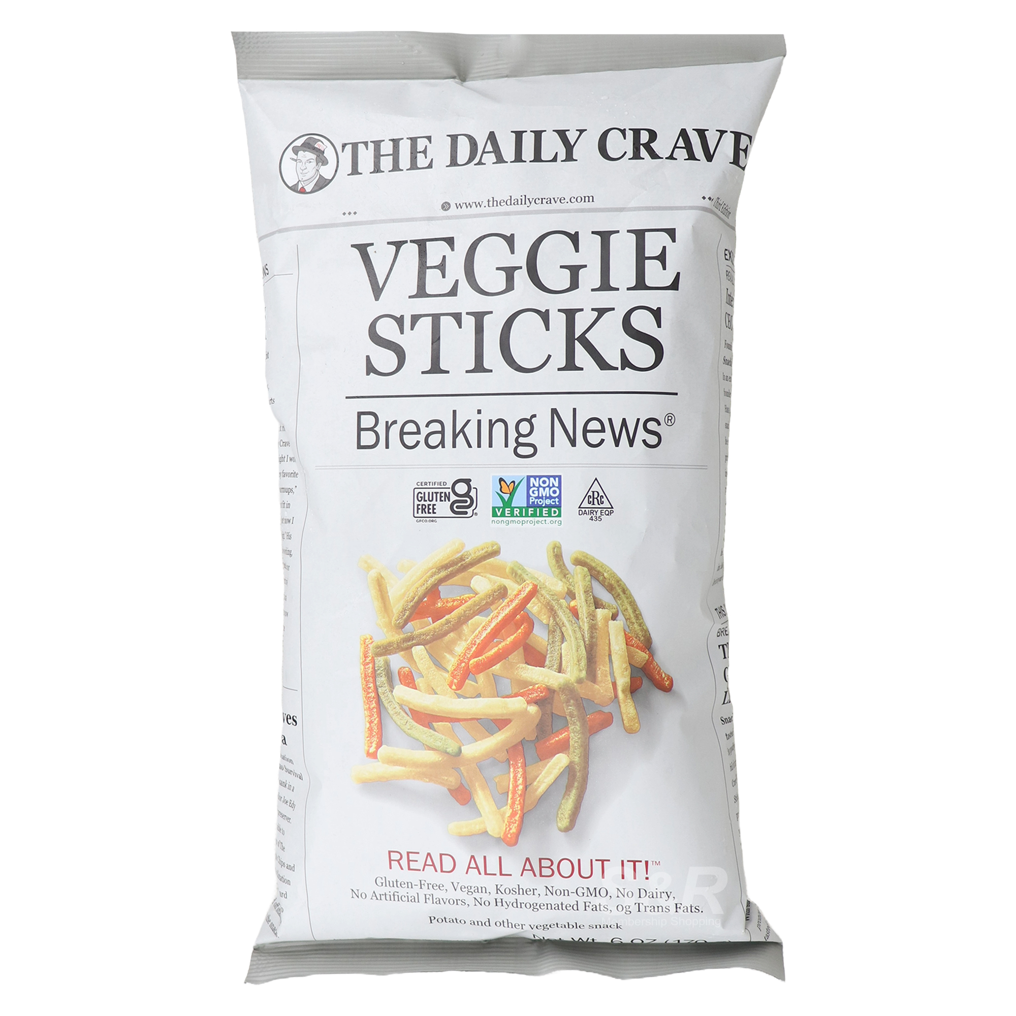 The Daily Crave Veggie Sticks 170g The Daily Crave Veggie Sticks 170g